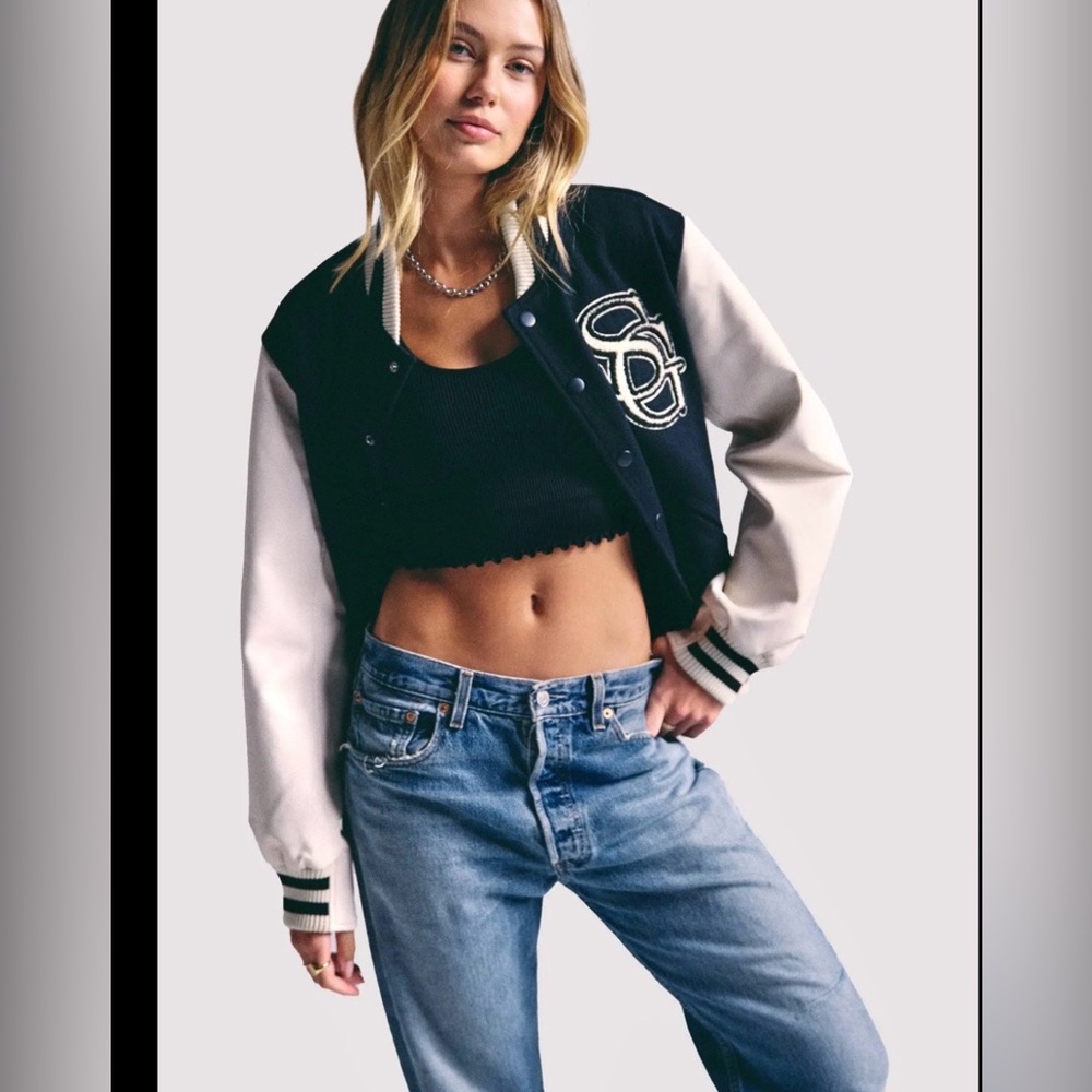 Spiritual Gangster Varsity Jacket | Color: black/White